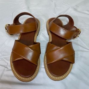 See by Chloe Lyna leather crisscross sandals